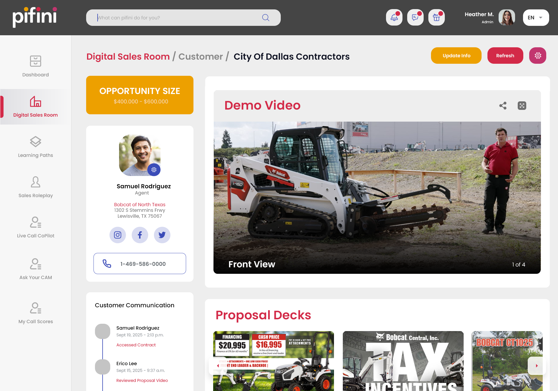 Digital Sales Room screenshot